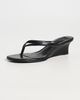 Tony Bianco Tony Bianco Edgy Thong Wedge Mules Black Vintage - 2