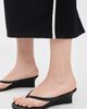 Tony Bianco Tony Bianco Edgy Thong Wedge Mules Black Vintage - 3