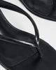 Tony Bianco Tony Bianco Edgy Thong Wedge Mules Black Vintage - 6
