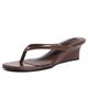 Tony Bianco Tony Bianco Edgy Wedge Thong Sandals Choc Vintage - 1