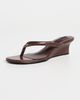 Tony Bianco Tony Bianco Edgy Wedge Thong Sandals Choc Vintage - 2
