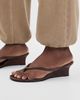 Tony Bianco Tony Bianco Edgy Wedge Thong Sandals Choc Vintage - 3