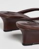 Tony Bianco Tony Bianco Edgy Wedge Thong Sandals Choc Vintage - 4