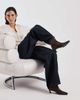 Tony Bianco Tony Bianco Estelle curved kitten heel ankle boots in espresso suede-Brown - 1
