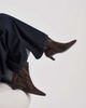 Tony Bianco Tony Bianco Estelle curved kitten heel ankle boots in espresso suede-Brown - 3