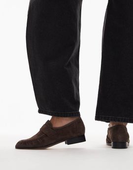 Tony Bianco Tony Bianco Gatsby suede loafers in espresso brown