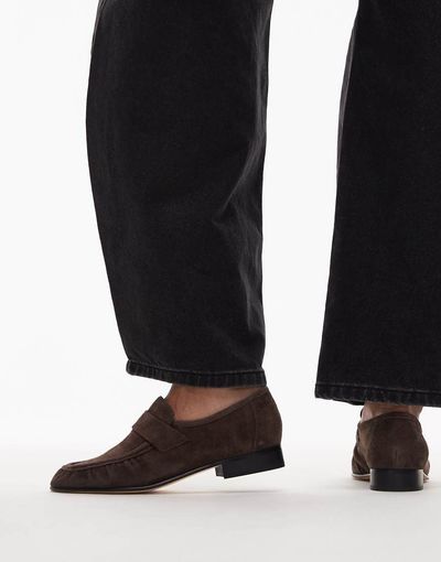 Tony Bianco Tony Bianco Gatsby suede loafers in espresso brown