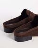 Tony Bianco Tony Bianco Glacier loafer mules in chocolate leather-Brown - 4