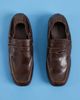 Tony Bianco Tony Bianco Gloria square toe loafers in chocolate vintage leather-Brown - 1