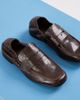 Tony Bianco Tony Bianco Gloria square toe loafers in chocolate vintage leather-Brown - 4