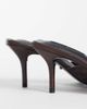 Tony Bianco Tony Bianco Hipe heeled mule sandals in chocolate leather-Brown - 3