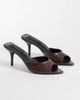 Tony Bianco Tony Bianco Hipe heeled mule sandals in chocolate leather-Brown - 4