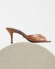 Tony Bianco Tony Bianco Hipe heeled mule sandals in tan vintage leather-Brown - 1