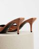 Tony Bianco Tony Bianco Hipe heeled mule sandals in tan vintage leather-Brown - 4