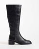 Tony Bianco Tony Bianco Jackson pull on knee boots in black wax leather - 1