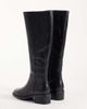 Tony Bianco Tony Bianco Jackson pull on knee boots in black wax leather - 3