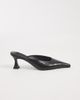 Tony Bianco Tony Bianco Juniper heeled mules in black embossed leather - 2