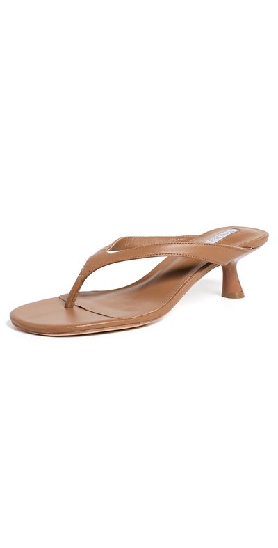 Tony Bianco Tony Bianco Krista Heeled Thong Sandals Tan Como