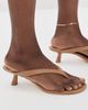 Tony Bianco Tony Bianco Krista Heeled Thong Sandals Tan Como - 3