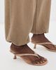 Tony Bianco Tony Bianco Krista Heeled Thong Sandals Tan Python - 3