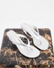 Tony Bianco Tony Bianco Krista thong heeled sandals in silver - 1