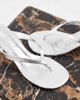 Tony Bianco Tony Bianco Krista thong heeled sandals in silver - 3