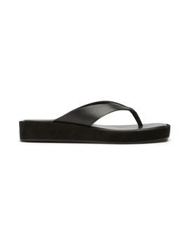 Tony Bianco Tony Bianco Kyra toe thong sandals in black leather