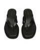 Tony Bianco Tony Bianco Kyra toe thong sandals in black leather - 2