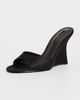 Tony Bianco Tony Bianco Matisse Wedge Mules Black Satin - 2