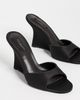 Tony Bianco Tony Bianco Matisse Wedge Mules Black Satin - 5