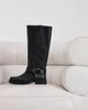 Tony Bianco Tony Bianco moto knee boots in black - 2