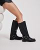 Tony Bianco Tony Bianco moto knee boots in black - 4