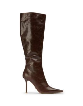 Tony Bianco Tony Bianco Naxos high heeled boots in chocolate vintage leather-Brown