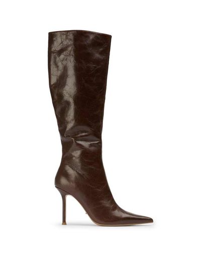 Tony Bianco Tony Bianco Naxos high heeled boots in chocolate vintage leather-Brown