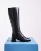 Tony Bianco Tony Bianco Raye block heel knee boots in black leather - 1