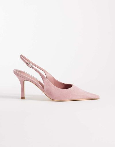 Tony Bianco Tony Bianco Samar slingback heeled shoes in pink suede