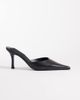 Tony Bianco Tony Bianco Sicily heeled mules in black vintage - 1