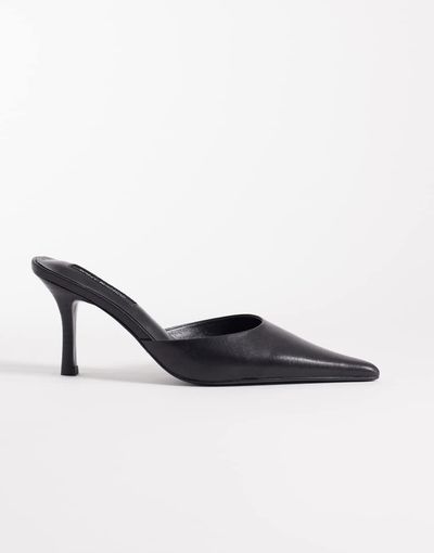 Tony Bianco Tony Bianco Sicily heeled mules in black vintage