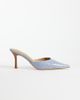 Tony Bianco Tony Bianco Sicily heeled mules in blue denim python - 1