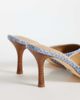 Tony Bianco Tony Bianco Sicily heeled mules in blue denim python - 4