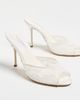 Tony Bianco Tony Bianco Sofia Lace Heels Ivory Brocade - 5