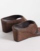Tony Bianco Tony Bianco Swift heeled wedge sandals in espresso suede-Brown - 3