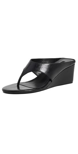 Tony Bianco Tony Bianco Swift Wedge Thong Sandals Black Vintage