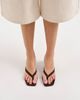Tony Bianco Tony Bianco Topaz kitten heel toe thong sandals in espresso suede-Brown - 4