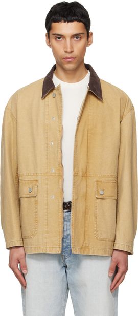 TONYWACK TONYWACK Beige Garment Washed Barn Jacket