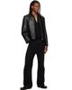 TONYWACK TONYWACK Black Buckle Zip Leather Jacket - 4