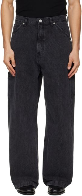 TONYWACK TONYWACK Black Cord Twill Work Jeans