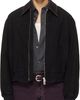 TONYWACK TONYWACK Black Garment Washed Western Bomber Jacket - 1