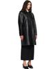 TONYWACK TONYWACK Black Half Leather Coat - 2