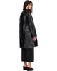 TONYWACK TONYWACK Black Half Leather Coat - 3